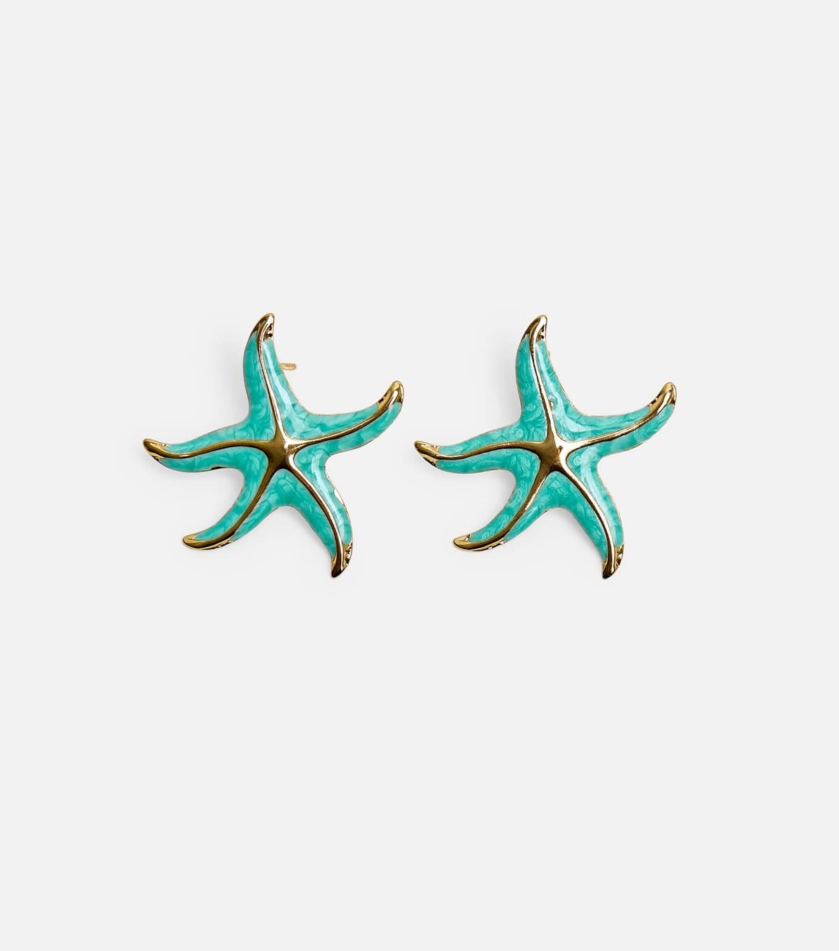 Public Desire Teal Starfish Stud Earrings Public Desire New Look