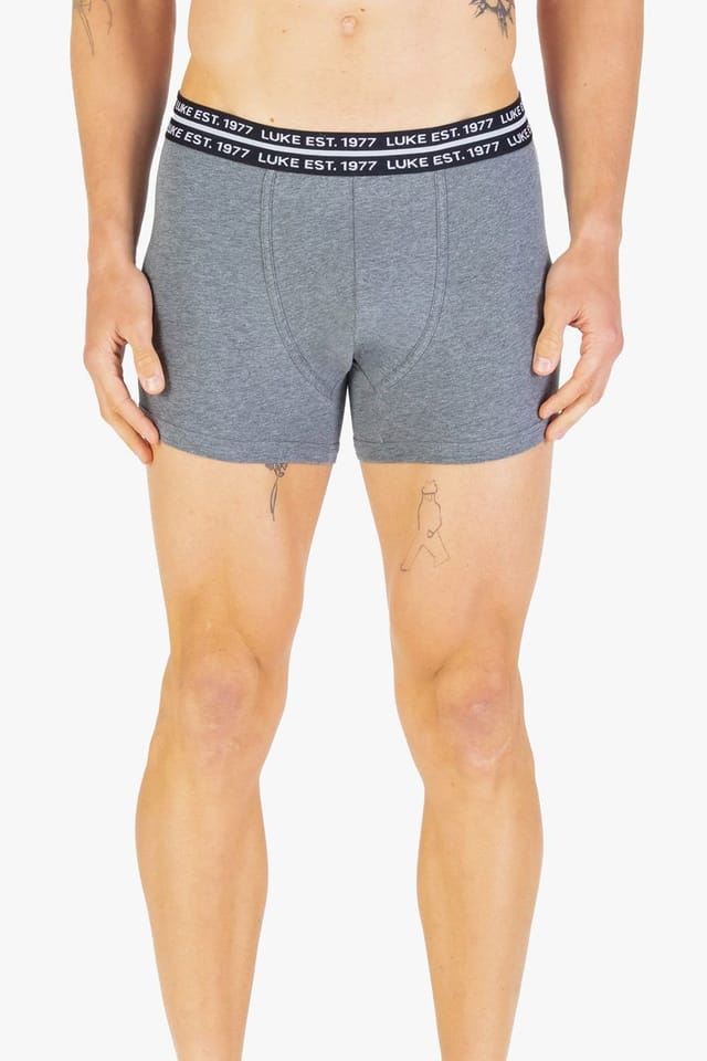 Luke 1977 Luke 1977 Men's Captain 3 Pack Boxer Shorts in Black - 3