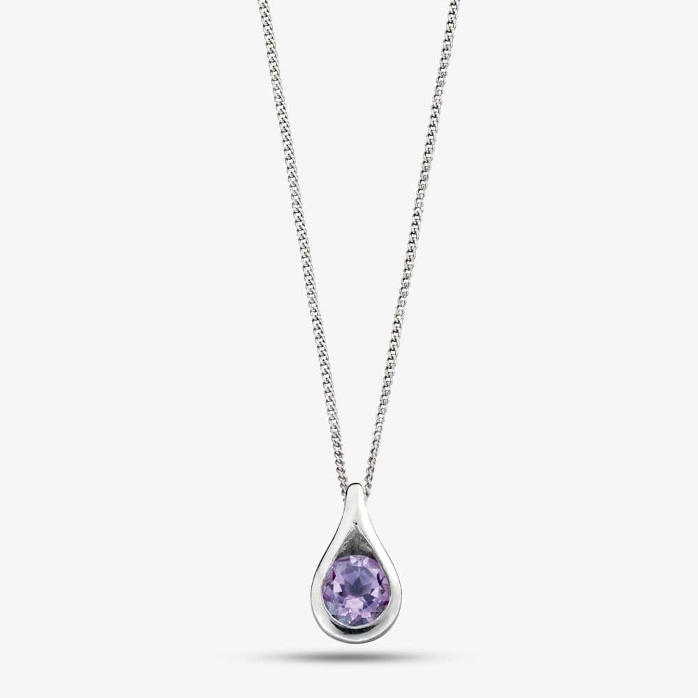 T.H.Baker T.H.Baker Purple Amethyst Pendant Necklace