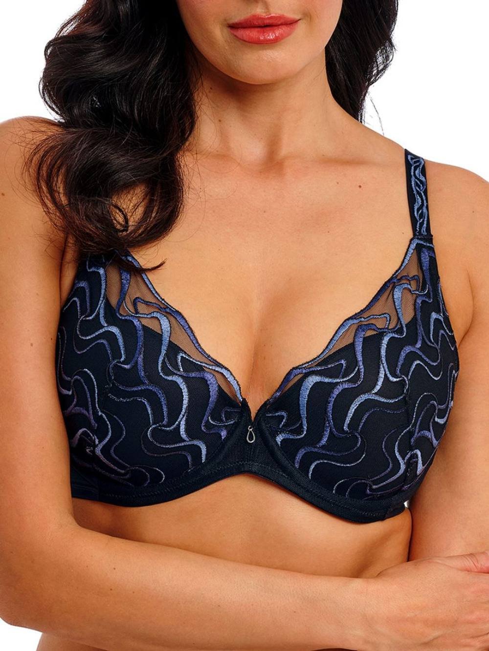 Wacoal Wacoal Women's Mayumi Plunge Bra in Blue - 2