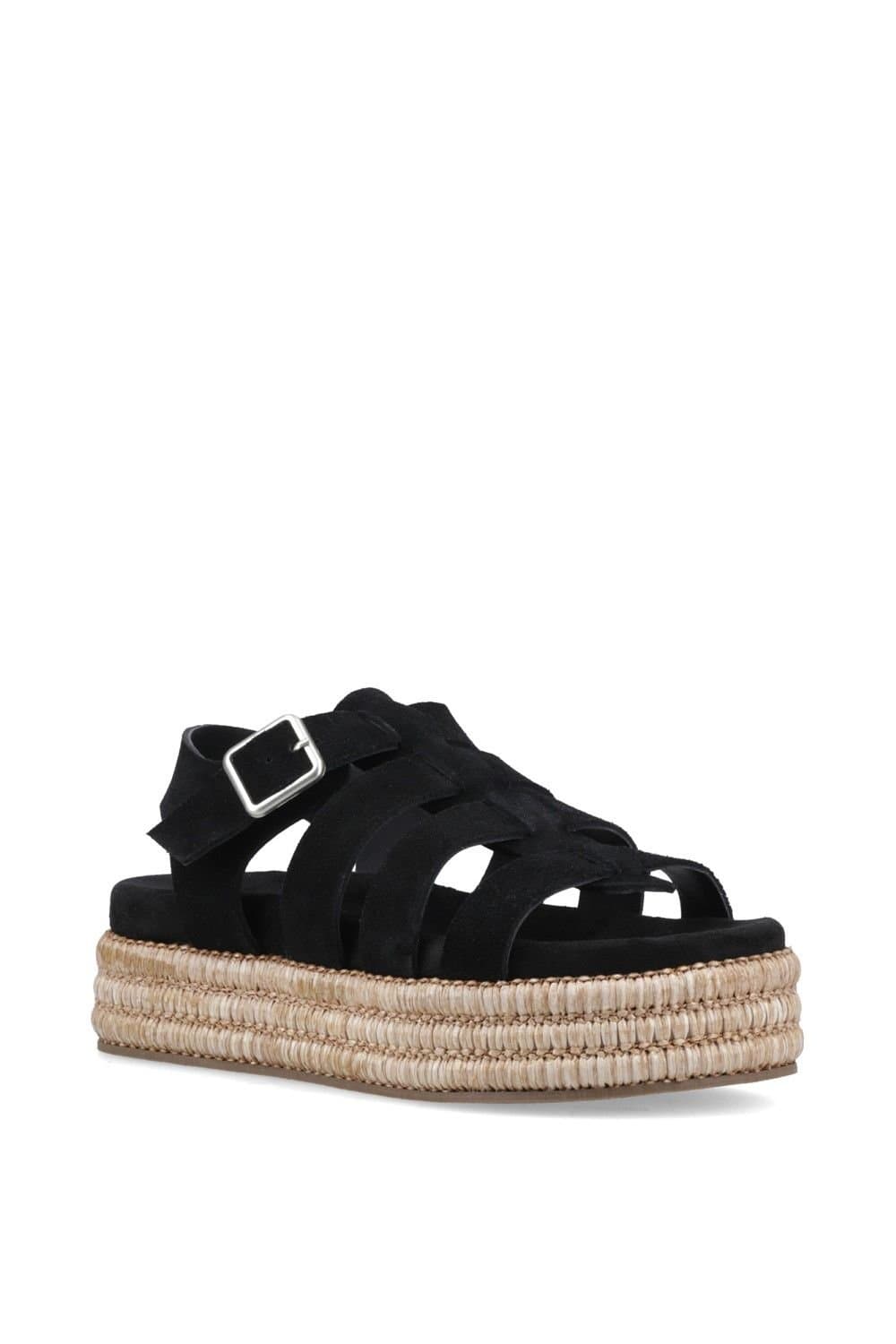 Hush Puppies Hush Puppies Black Suede Gladiator Sandals