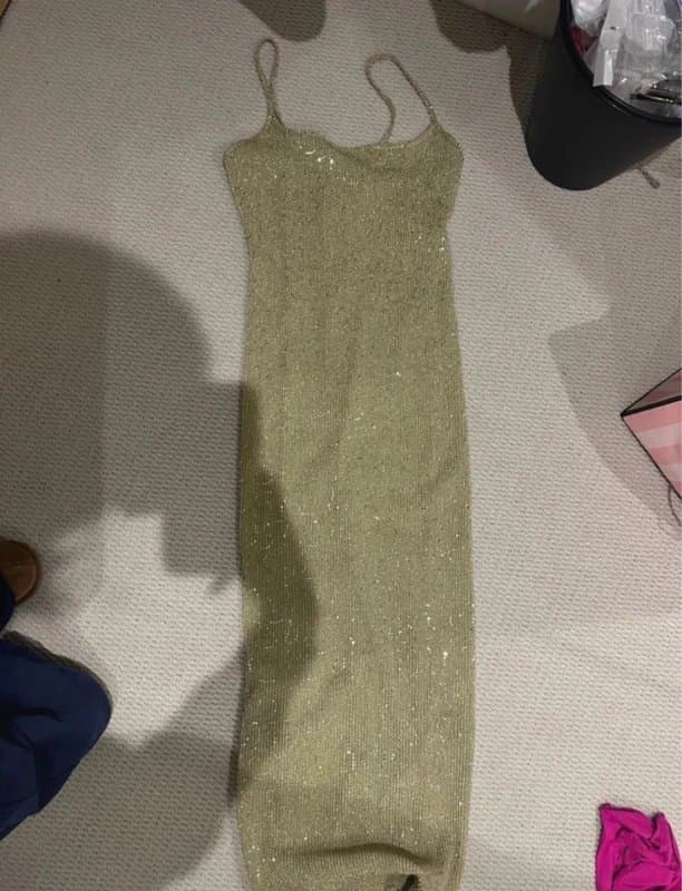 ASOS Gold sequin maxi dress ASOS