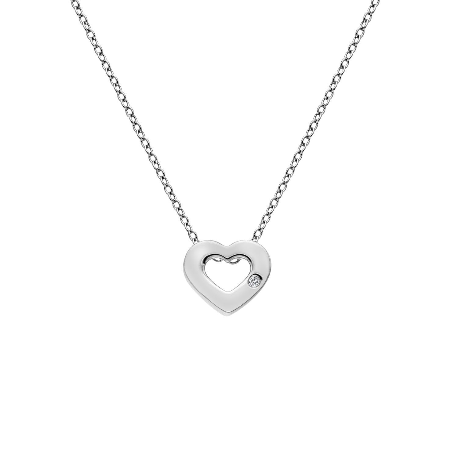 Hot Diamonds Hot Diamonds Women's Diamond Amulet Heart Pendant in Silver - 3