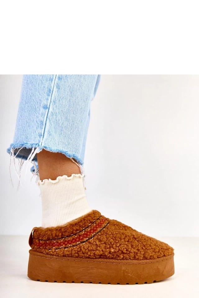 Love Lace Love Lace Women's Low Platform Snow Boots with Warm Lining & Slip Grip Sole in Brown - 2