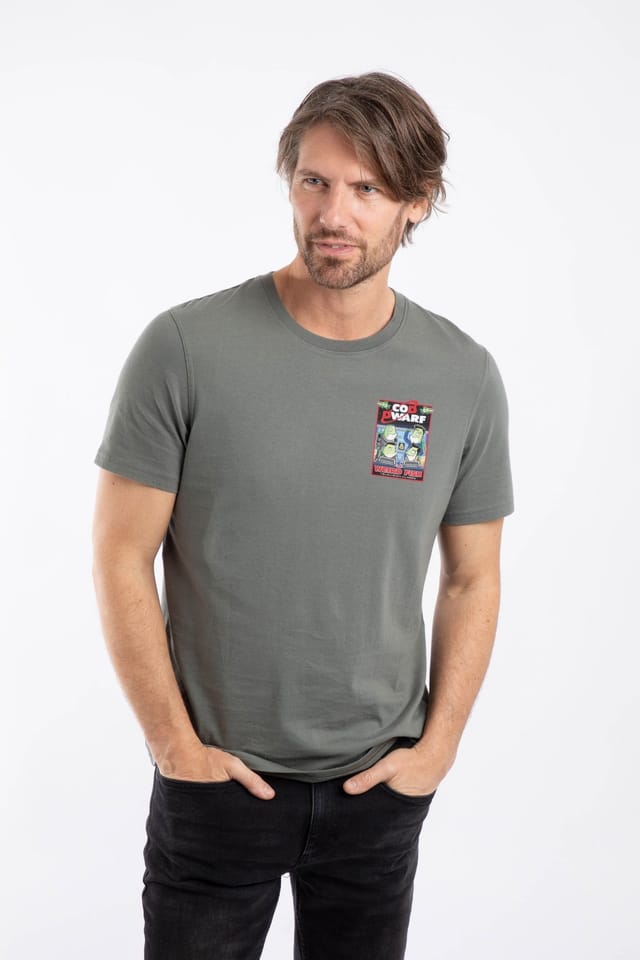 Weird Fish Weird Fish Men's Cod Dwarf Artist T-Shirt in Mid Grey - 3
