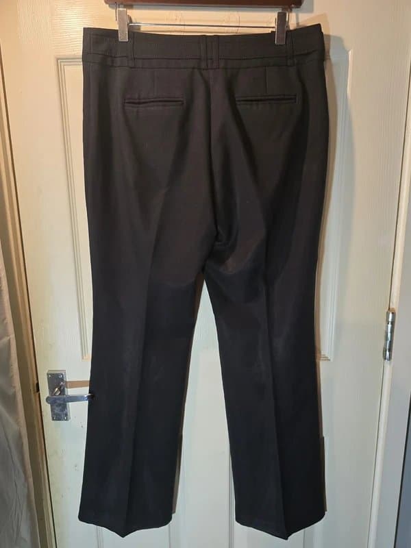 Dunnes Stores women’s black tailored straight leg trousers