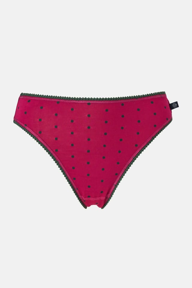 British Boxers British Boxers Women's Pack of Four "Forest Berry" Bamboo High Leg Knickers - 3