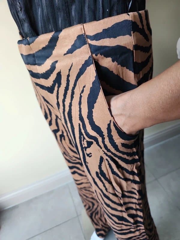 Zara Zara silky leopard trousers