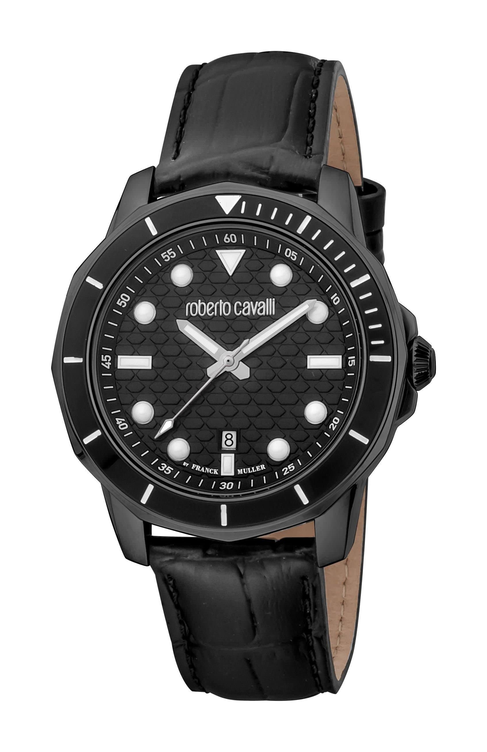 Roberto Cavalli by Franck Muller Roberto Cavalli by Franck Muller Men's Black Dial Watch