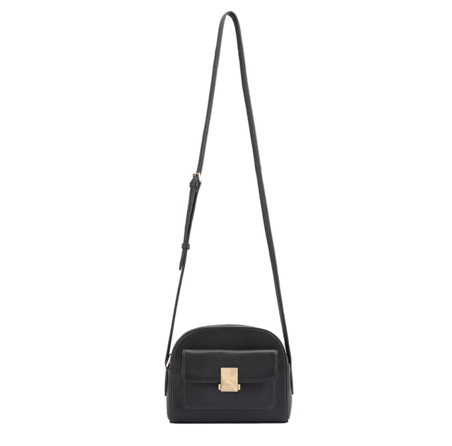 Paul Costelloe Paul Costelloe Women's Sharyn Leather Cross Body Bag in Jet Black - 2