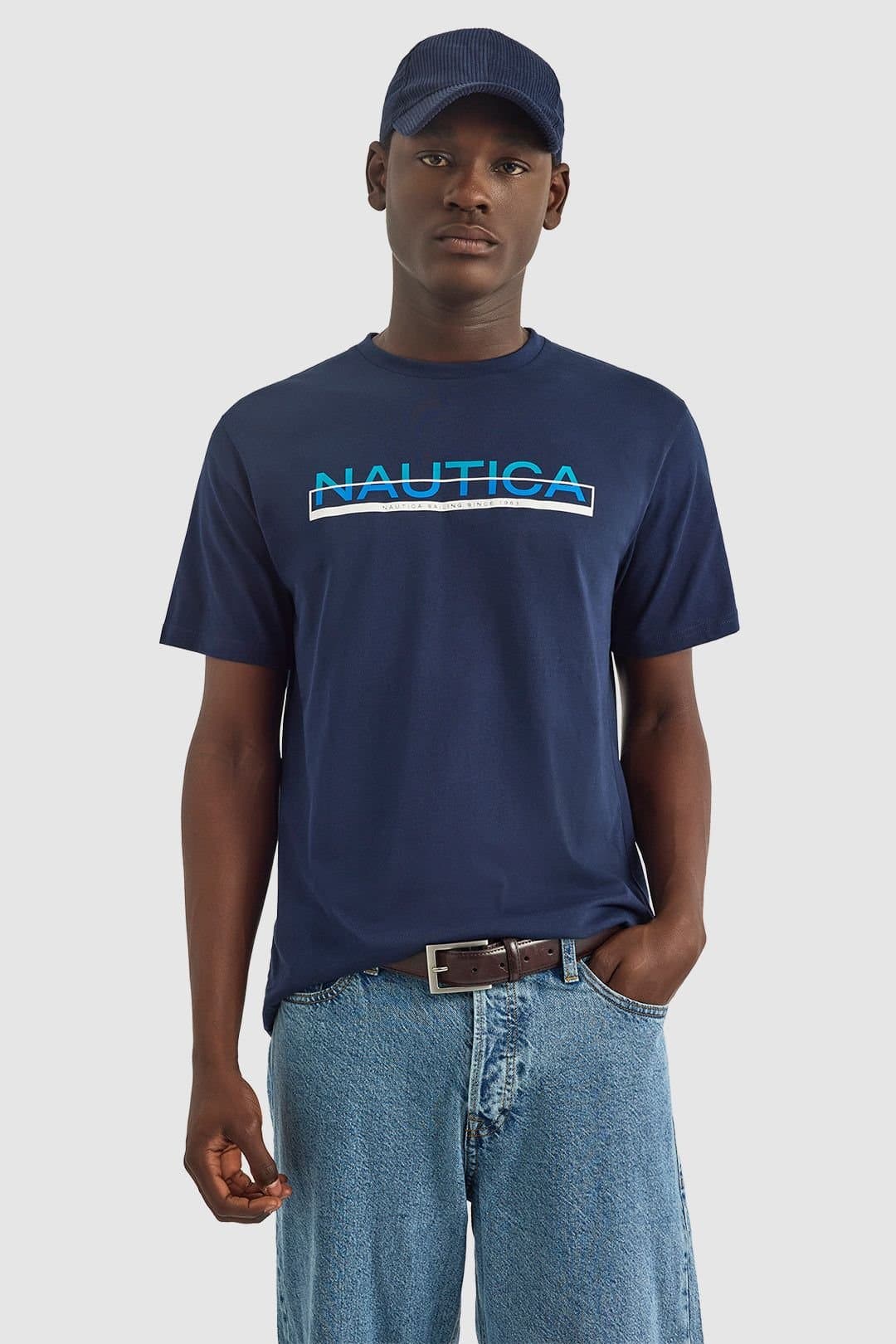 Nautica Nautica Men's Koa SS T-Shirt in Dark Navy