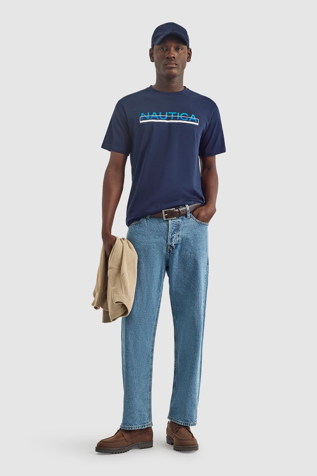 Nautica Nautica Men's Koa SS T-Shirt in Dark Navy - 3