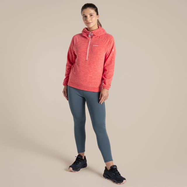 Craghoppers Craghoppers Women's Esk' Hooded Half Zip Fleece in Cerise - 3