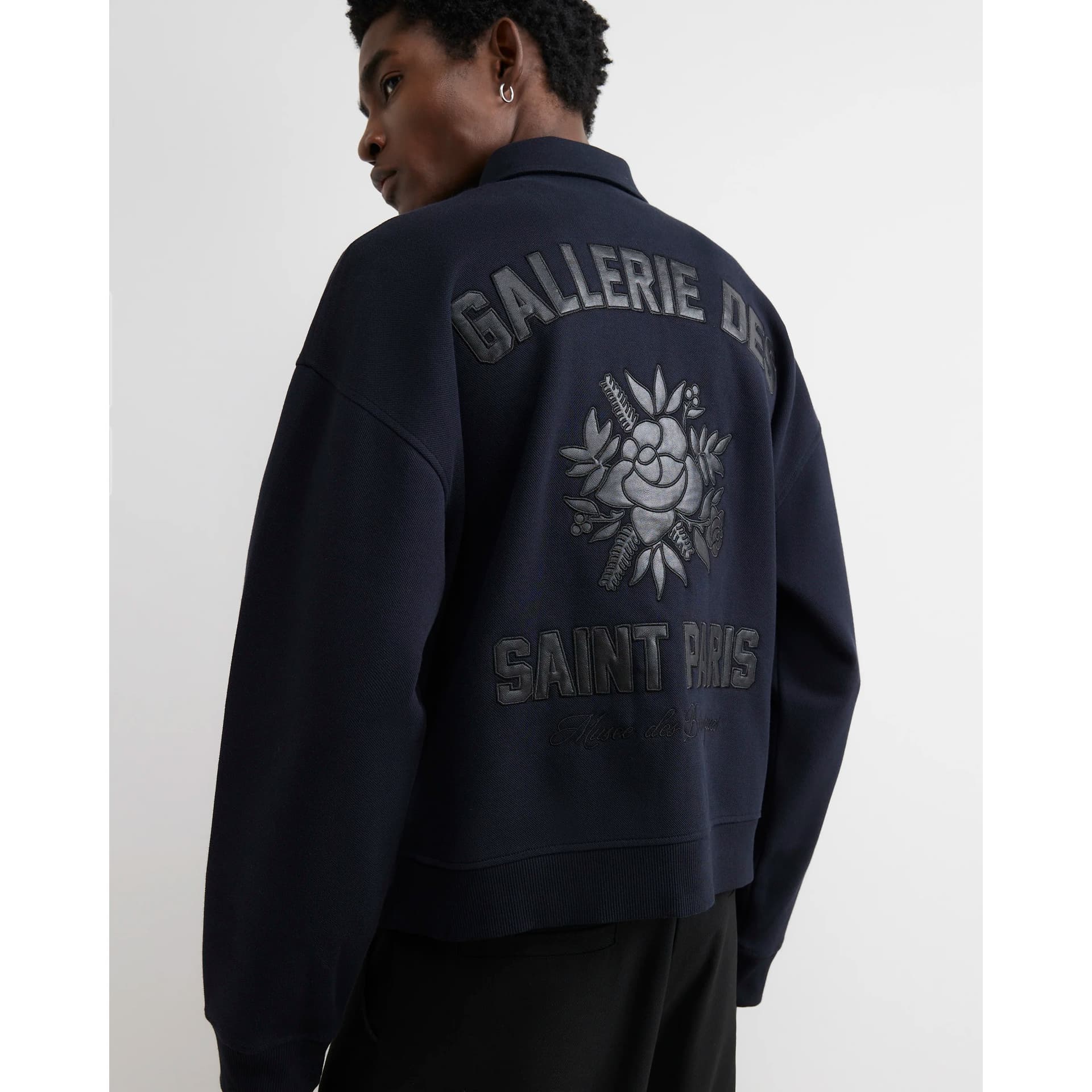 River Island Mens River Island Navy Gallerie Des Saint Paris Bomber Jacket