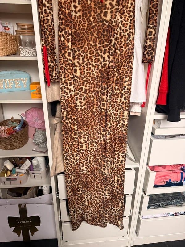 ASOS ASOS maxi leopard print dress