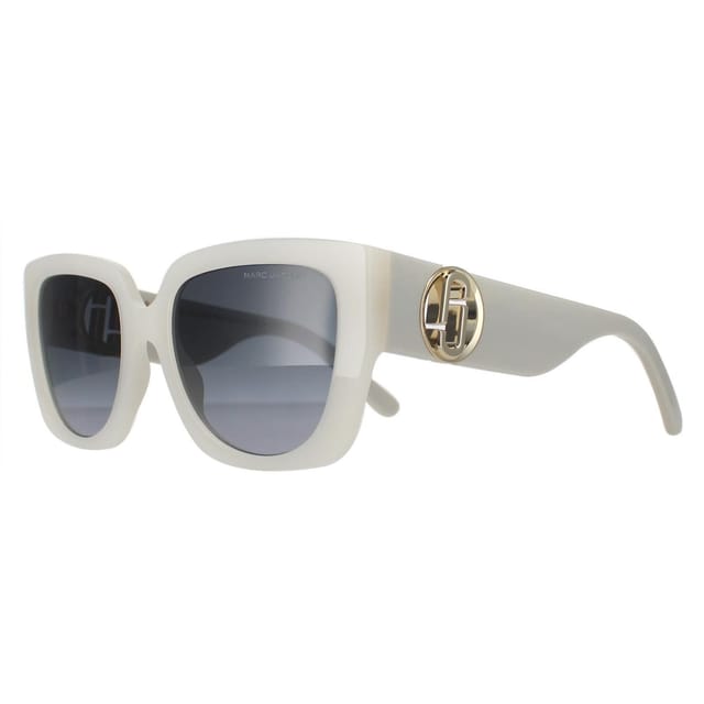 Marc Jacobs Marc Jacobs Women's Rectangle Ivory Dark Grey Gradient MARC 687/S in White - 2