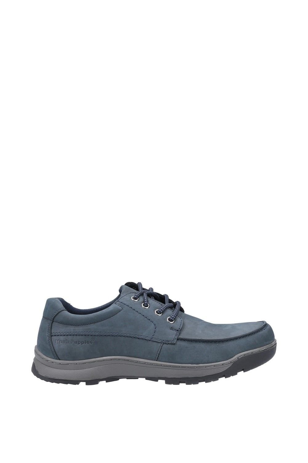 Hush Puppies Hush Puppies Men's 'Tucker Lace' Nubuck Leather Lace Shoes in Navy - 4
