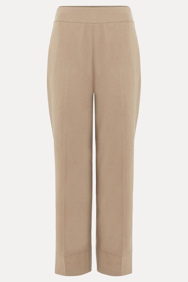 Phase Eight Phase Eight Women's Ellwood Neutral Textured Straight Trouser in Beige - 2