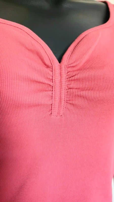 New Look New Look Dusty Pink Ribbed Long Sleeve Top UK 12🩷