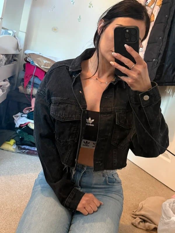 Topshop Topshop cropped denim jacket