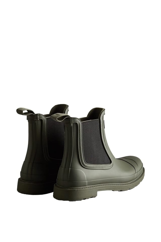 Hunter Hunter Men's Commando Chelsea Boots in Dark Olive - 2