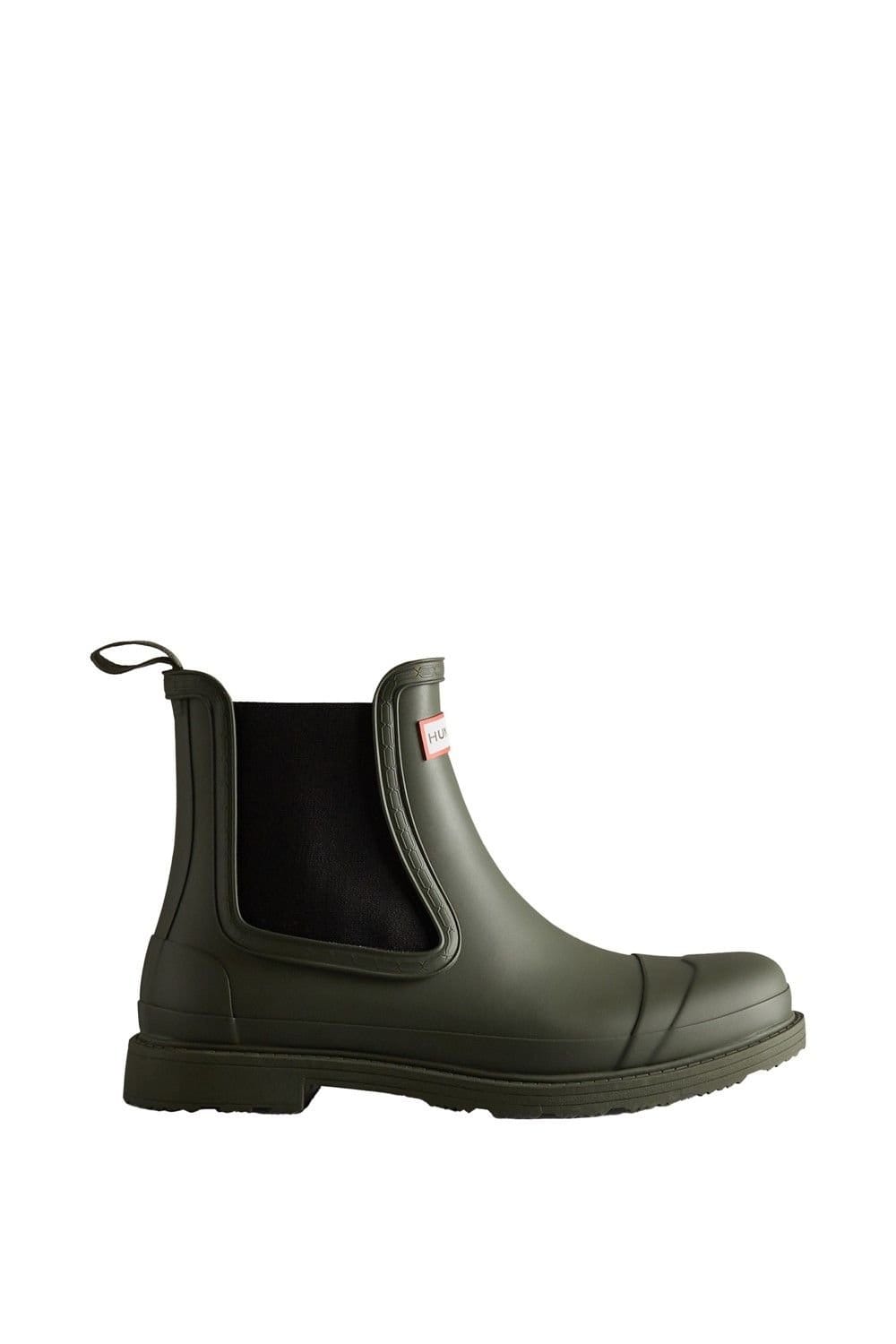 Hunter Hunter Men's Commando Chelsea Boots in Dark Olive - 4