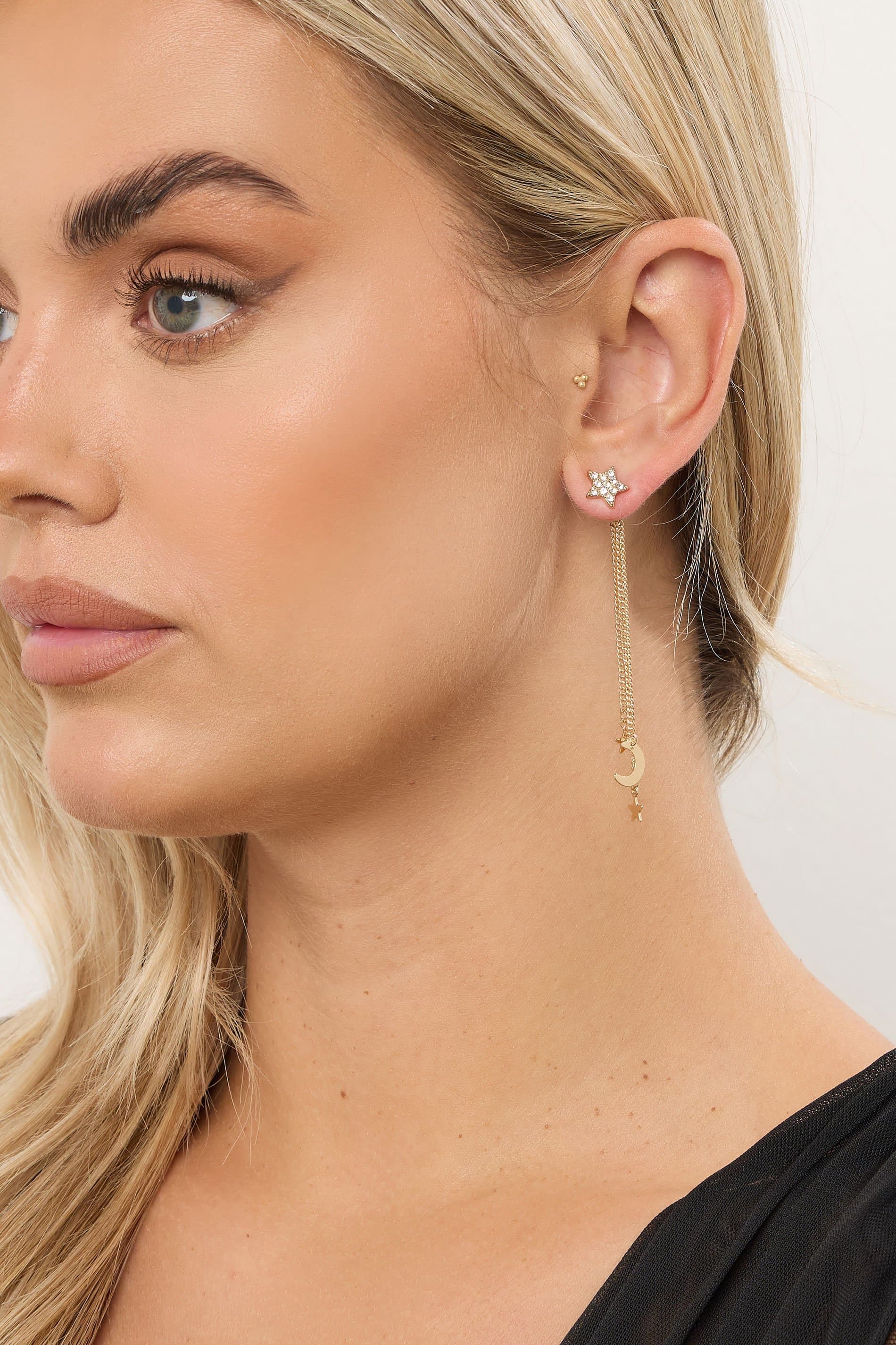 Yours Gold Tone Celestial Tassel Earrings
