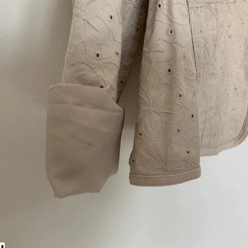 BHS Beige Lace Embroidered Summer Cotton Blazer Jacket