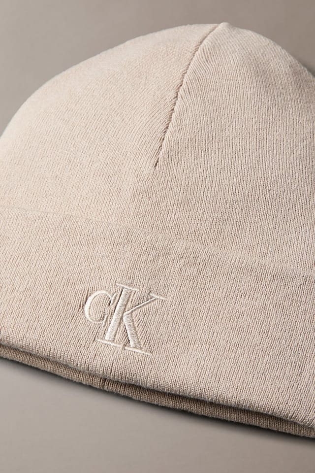 Calvin Klein Calvin Klein Men's Ck Fine Rib Beanie Chateau Grey - 3