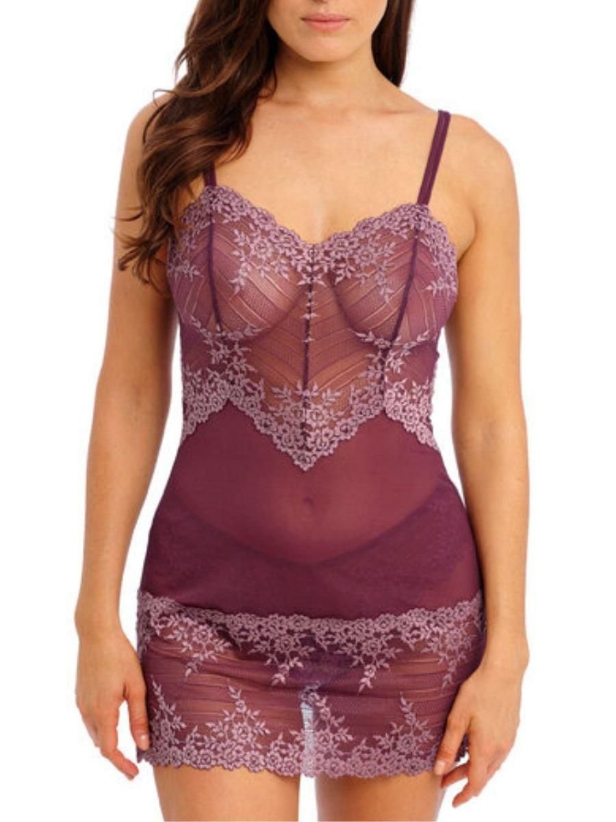 Wacoal Wacoal Women's Embrace Lace Chemise in Purple - 2