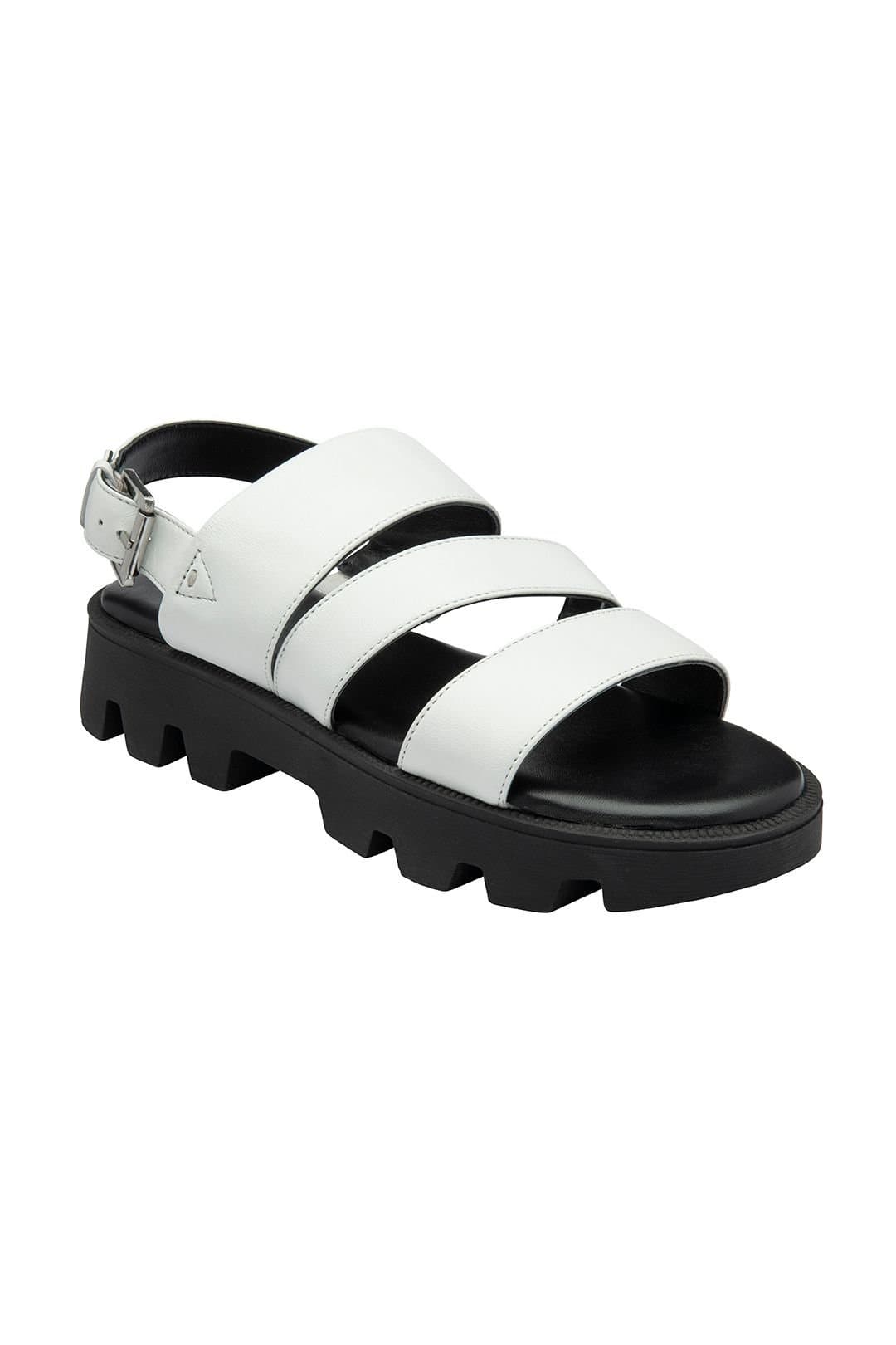 Lotus Lotus Women's 'Xena' Leather Slingback Sandals in White