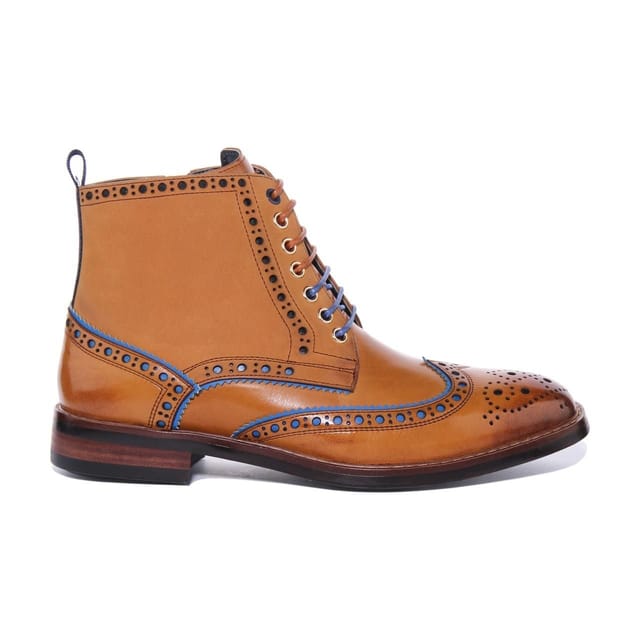 JUSTINREESS ENGLAND JUSTINREESS ENGLAND Men's 'Gary' Leather Ankle Boots in Brown - 2