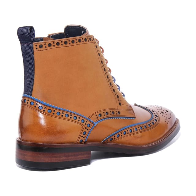 JUSTINREESS ENGLAND JUSTINREESS ENGLAND Men's 'Gary' Leather Ankle Boots in Brown - 3