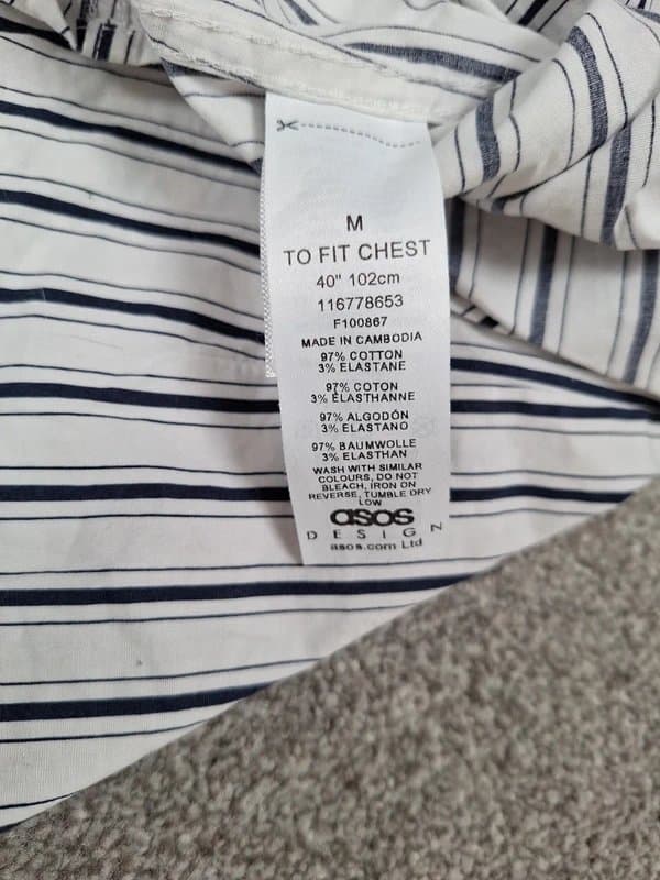 ASOS ASOS long sleeved striped shirt size Medium