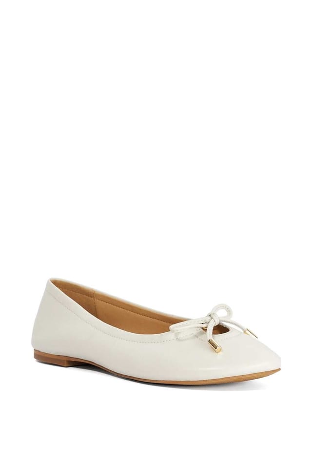 Dune London Dune London Women's 'Hali' Leather Ballet Pumps in Natural - 2