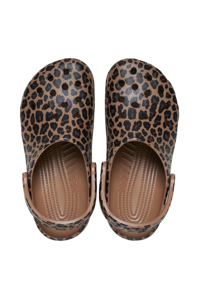 Crocs Crocs Women's Classic Animal Clog Leopard Print Brown - 2