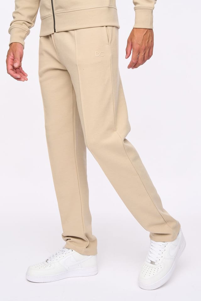 Duck&Cover Duck&Cover Tames Men's Straight-Leg Pintuck Joggers in Stone - 3