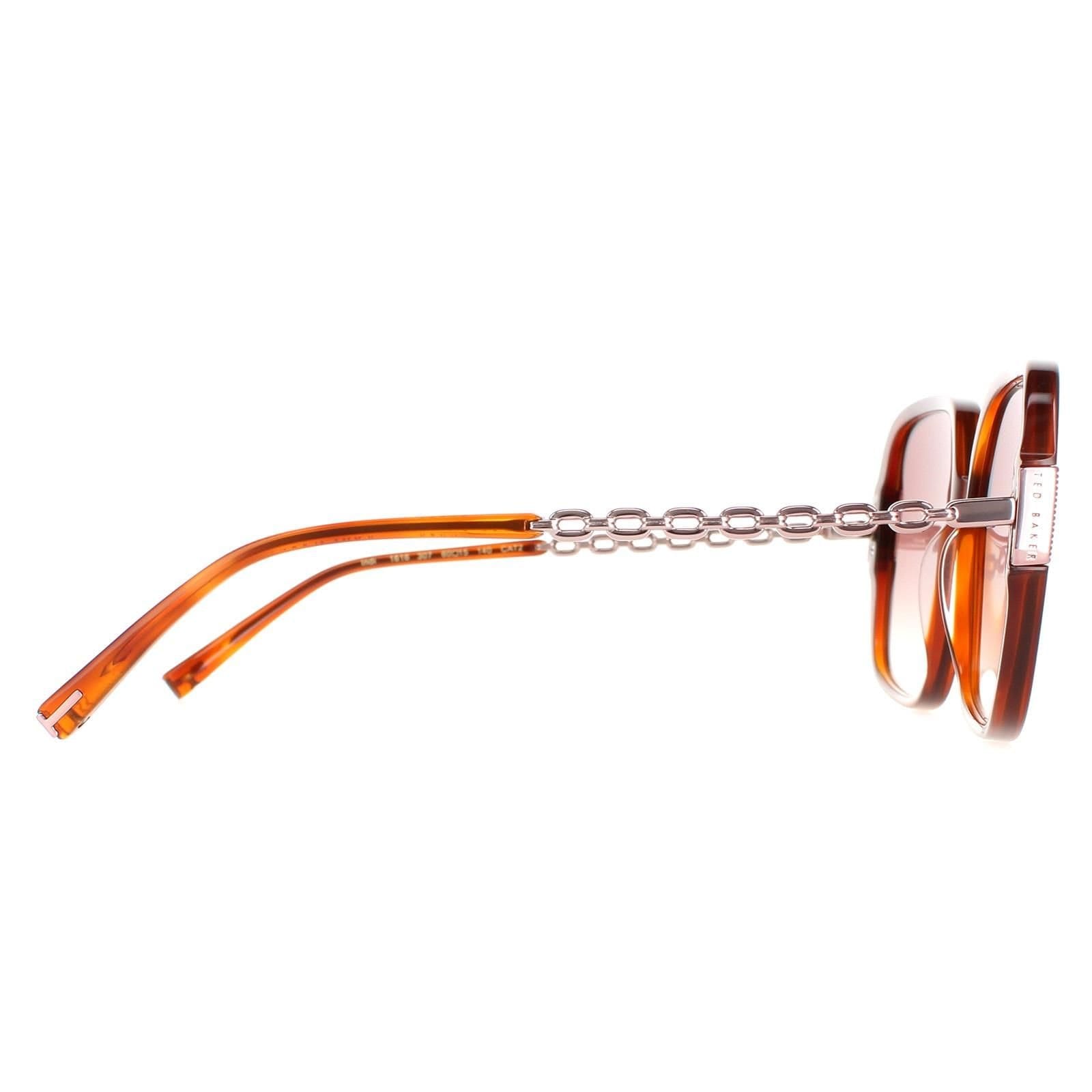 Ted Baker Ted Baker Women's Square Tortoise Brown Brown Gradient TB1616 Indi - 4