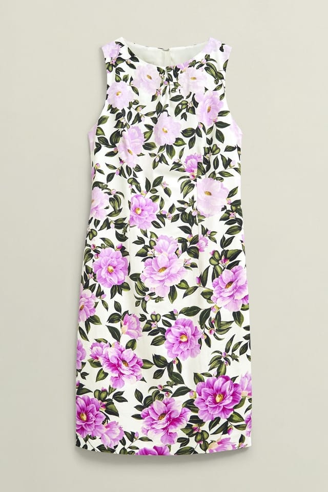 Hobbs London Hobbs London Women's Fiona Sleeveless Printed Mini Dress in White - 2