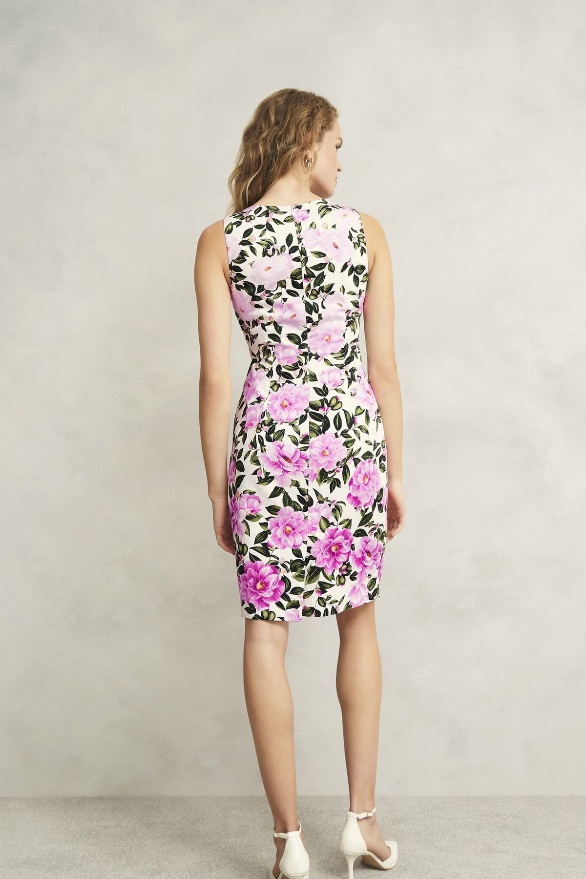 Hobbs London Hobbs London Women's Fiona Sleeveless Printed Mini Dress in White - 4