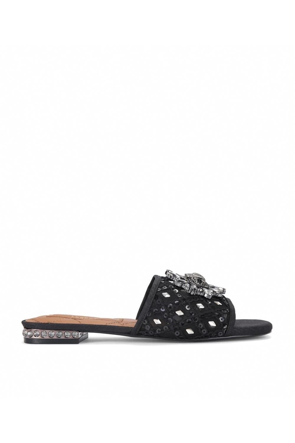 Kurt Geiger London Kurt Geiger London Women's 'Chelsea Flat Sandal' Sandals in Black