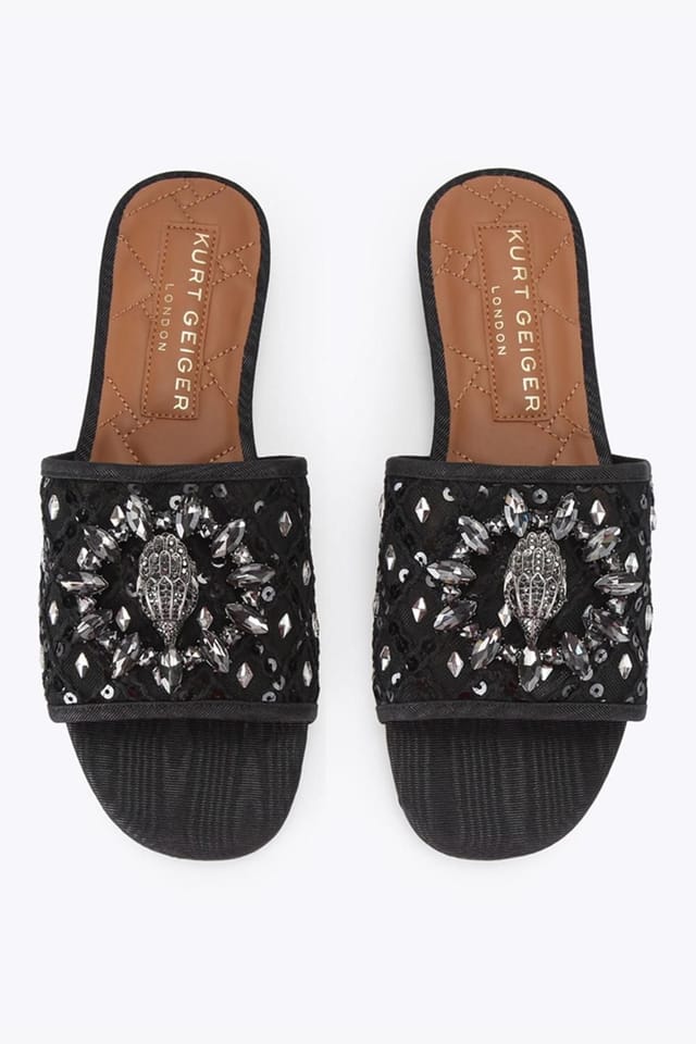 Kurt Geiger London Kurt Geiger London Women's 'Chelsea Flat Sandal' Sandals in Black - 2