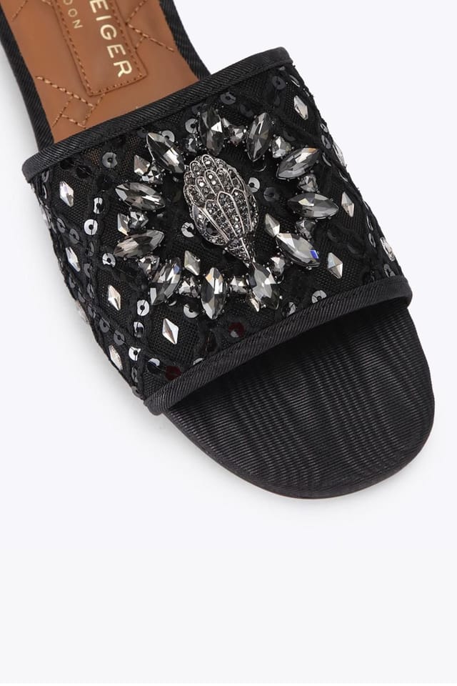 Kurt Geiger London Kurt Geiger London Women's 'Chelsea Flat Sandal' Sandals in Black - 3