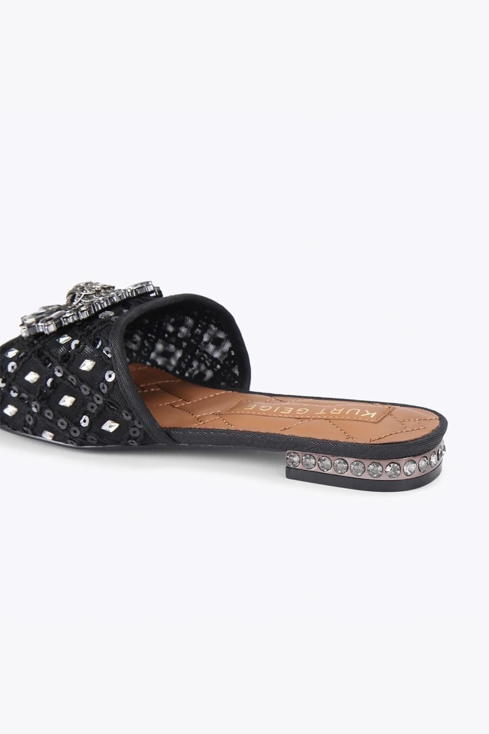 Kurt Geiger London Kurt Geiger London Women's 'Chelsea Flat Sandal' Sandals in Black - 4
