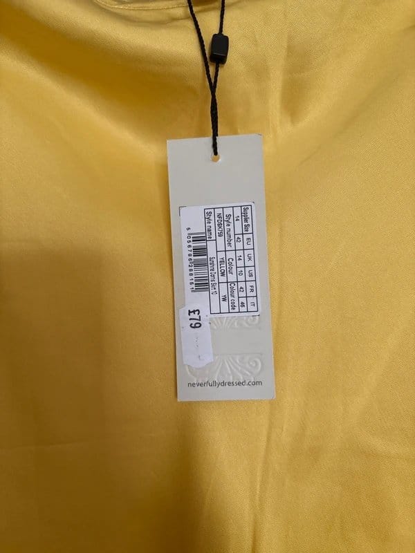Never Fully Dressed Never Fully Dressed Yellow Satin Midi Skirt UK14 – NWT / Occasion / Summer - 1