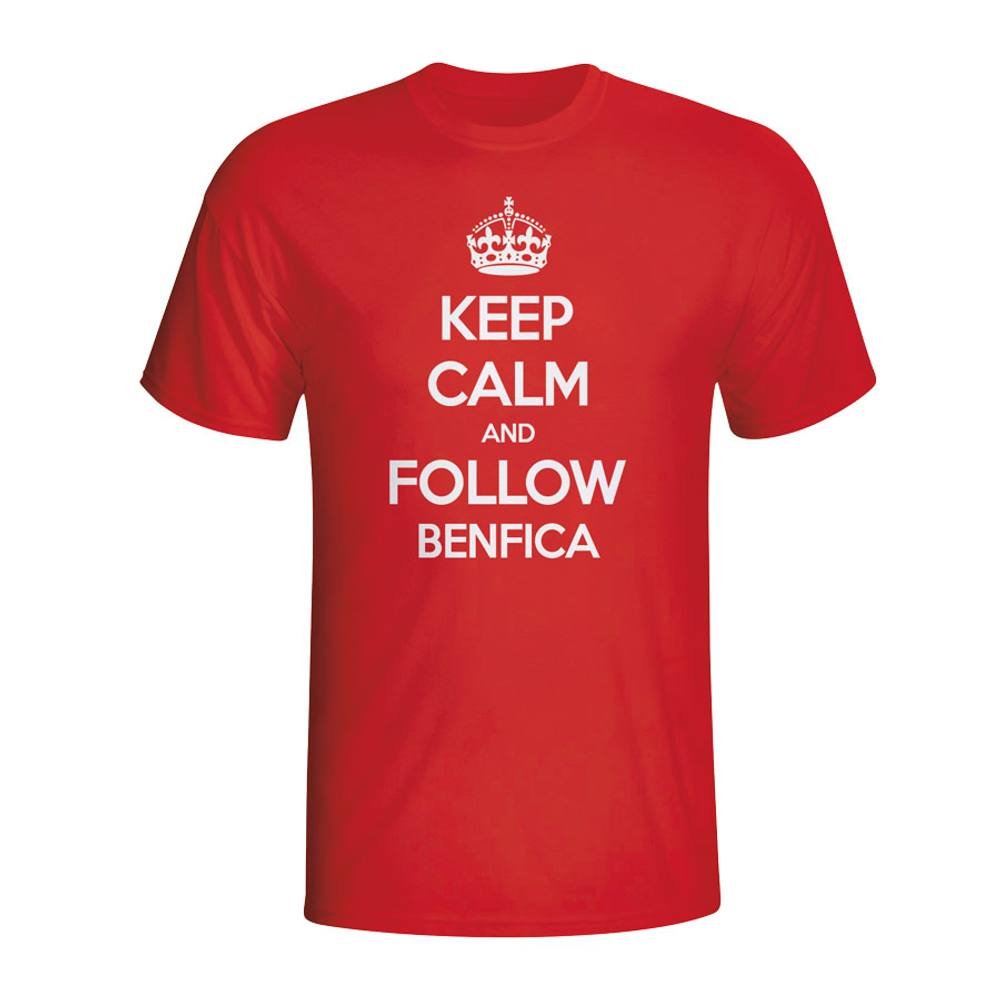 SL Benfica SL Benfica Men's Keep Calm & Follow T-Shirt red - 4