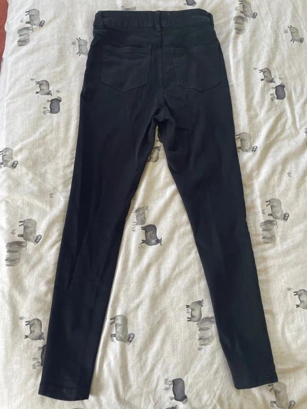 New Look Super skinny high waisted jeans black size 12