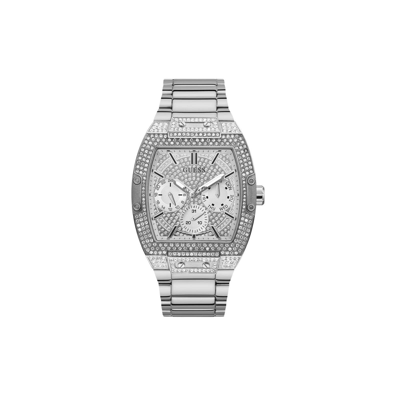 Guess Guess Men's GW0094G1 Phoenix 43mm Quartz Watch in Silver
