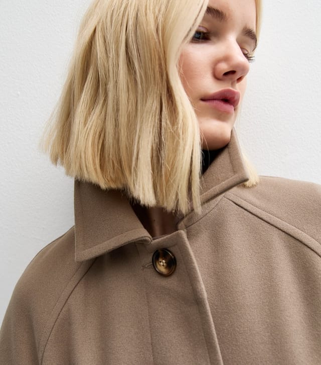 New Look Women's Mink Longline Belted Trench Coat New Look - 2