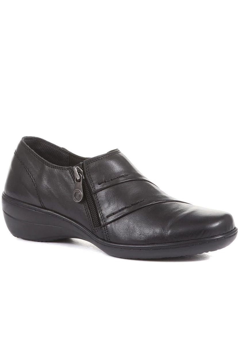 Pavers Pavers Women's Handmade Leather Shoes in Black - 1